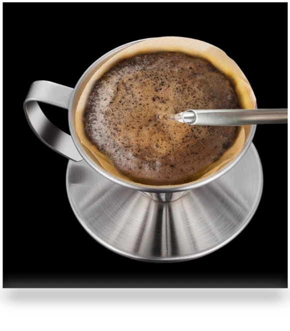 Double-layer Stainless Steel Pour-over Coffee Filter — Reusable