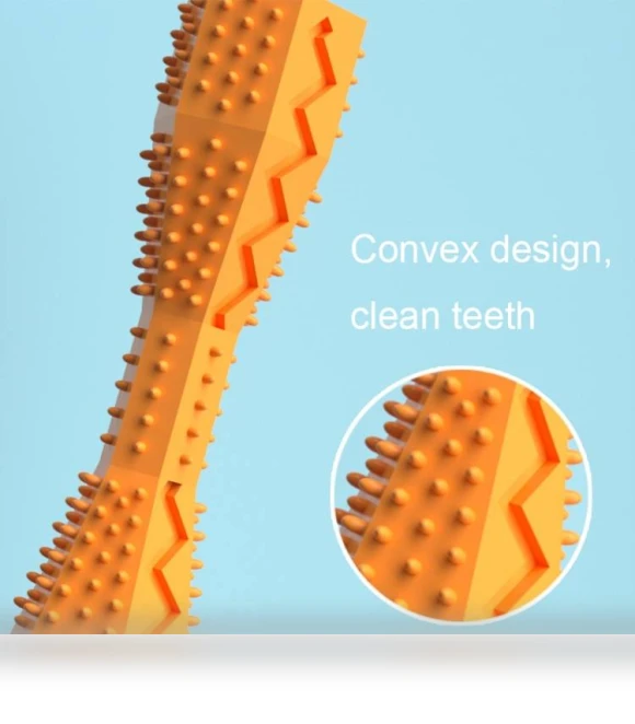 Hexagonal Molar Teeth Cleaning Stick Pet Toothbrush — Dental Care