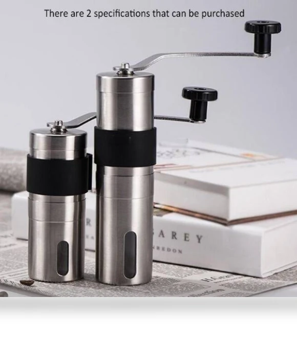 Portable Conical Burr Mill Manual Coffee Bean Grinder — Electric Blade Coffee Grinders
