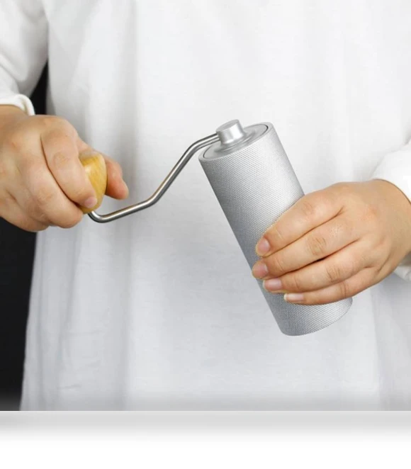 Stainless Steel Hand Crank Coffee Bean Grinder — Electric Blade Coffee Grinders