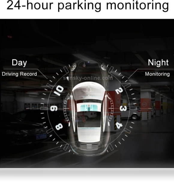 4-inch Car 2.5D High-Definition 1080P Dual Recording Car Recorder — Dashboard Cameras