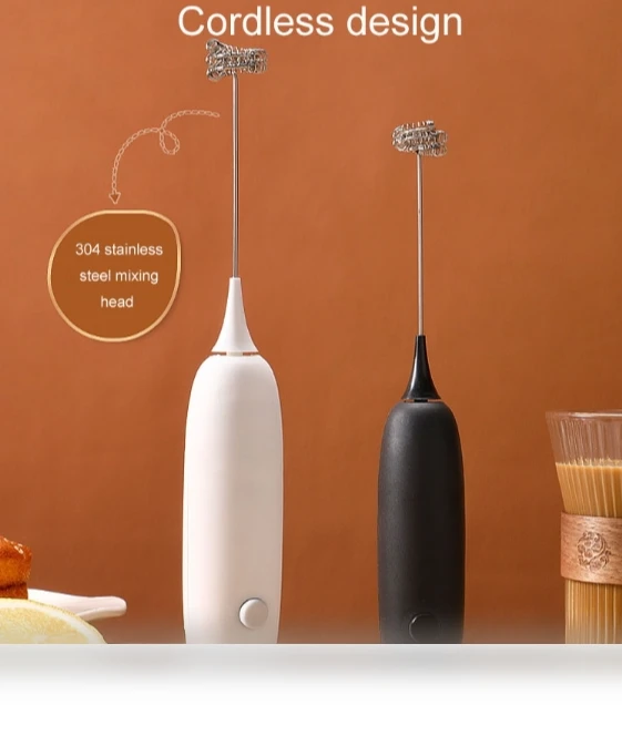 Cordless Handheld Milk Coffee Frother — Milk Frothers
