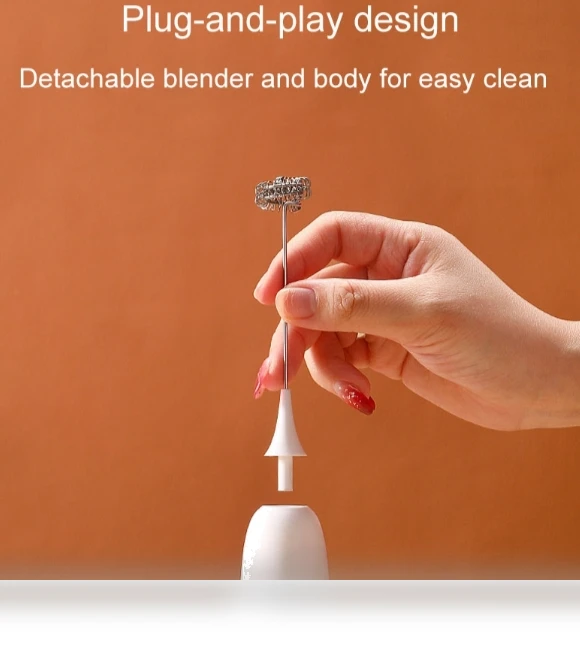 Cordless Handheld Milk Coffee Frother — Milk Frothers