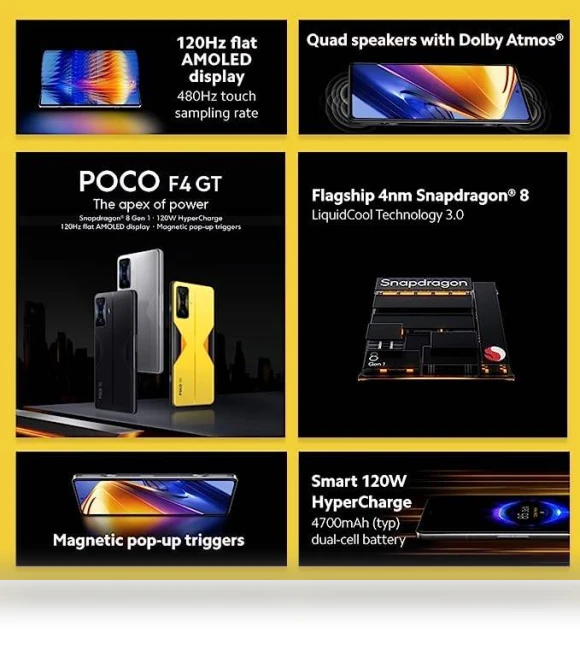F4 GT 5G + 4G LTE Smartphone — Mobiles, POCO
