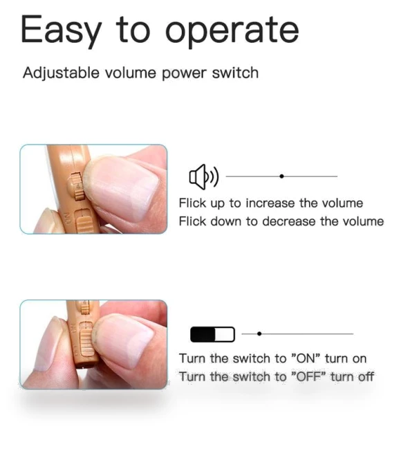 Rechargeable Sound Amplifier Hearing Aid — Hearing Amplifiers