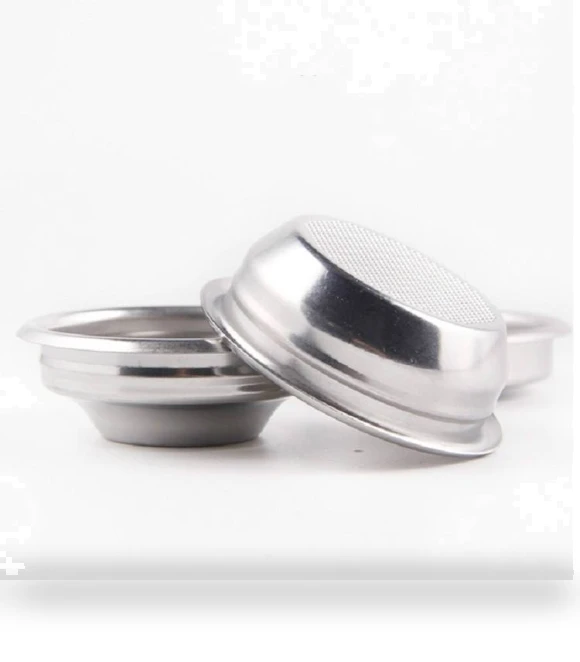 Semi-automatic Coffee Machine Stainless Steel Powder Bowl Brewing Head Filter Bottomless Handle Filter — Replacement Parts