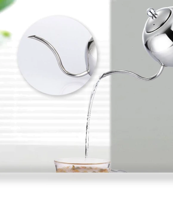 Stainless Steel Coffee Pot with Strainer — Pots