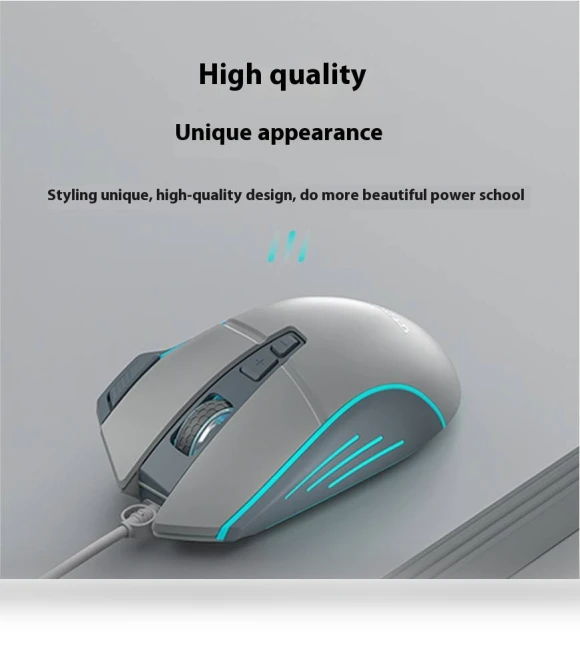 Wired Gaming Mouse with Light Emitting Buttons — Mouse Pads, Langtu