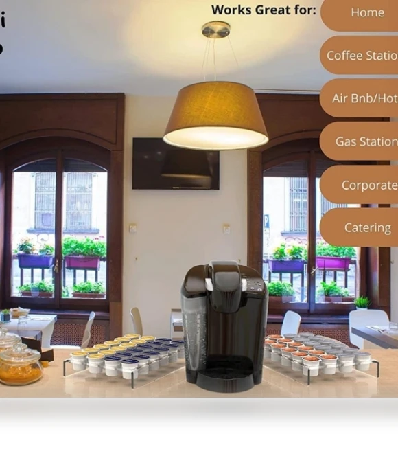 Acrylic 24 Holes Coffee Capsule Storage Display Stand — Coffee Pod Holders