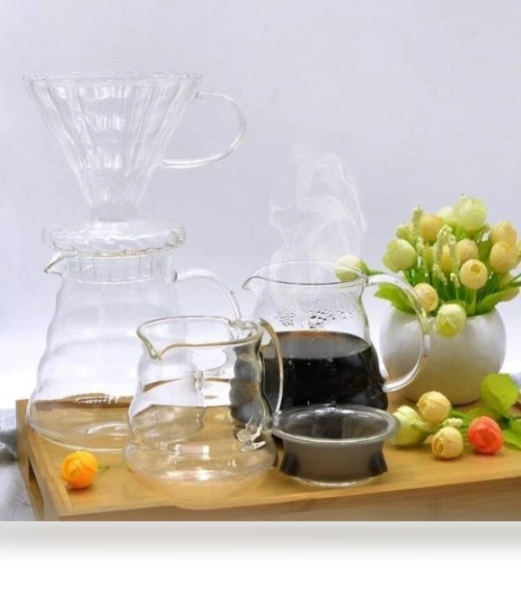 Heat-resistant Hand-made Coffee Glass Pot — Pots