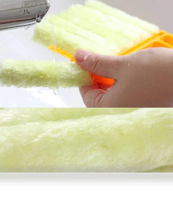 Microfiber Blind Dust Removal Cleaning Brush — Dusting Tools