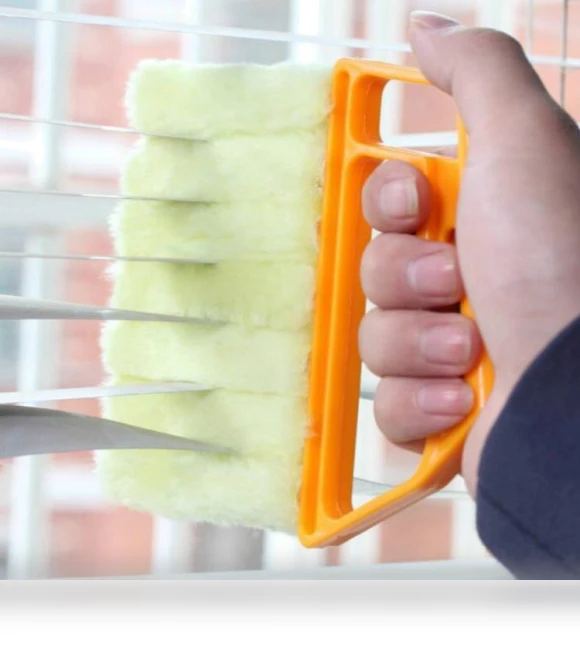 Microfiber Blind Dust Removal Cleaning Brush — Dusting Tools