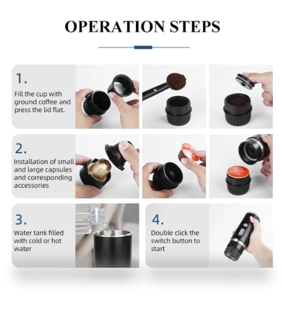 Portable Universal Automatic Espresso Capsule Coffee Maker — Coffee & Espresso Combos