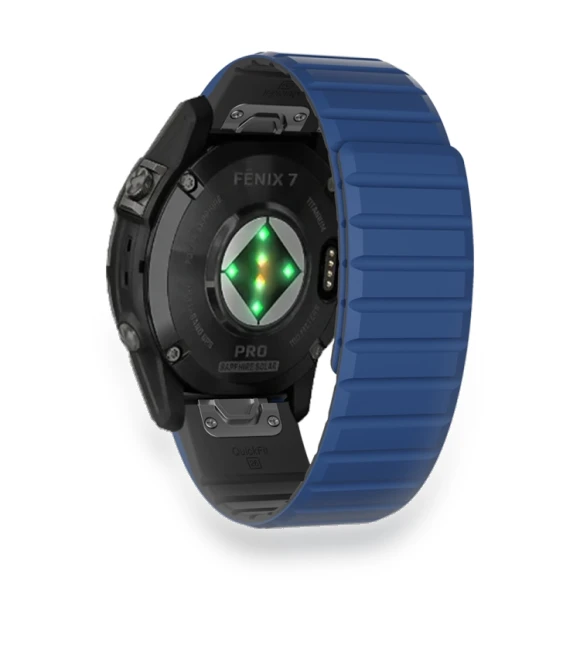 Dual Color Magnetic Quick Release Silicone Watch Band — Bands, Garmin
