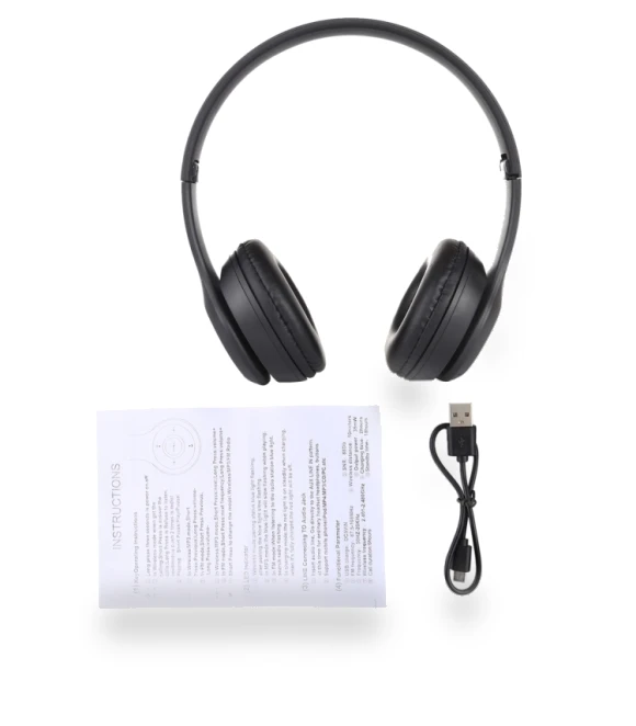 Foldable Wireless Bluetooth Headphone with 3.5mm Audio Jack — In-Ear Headphones