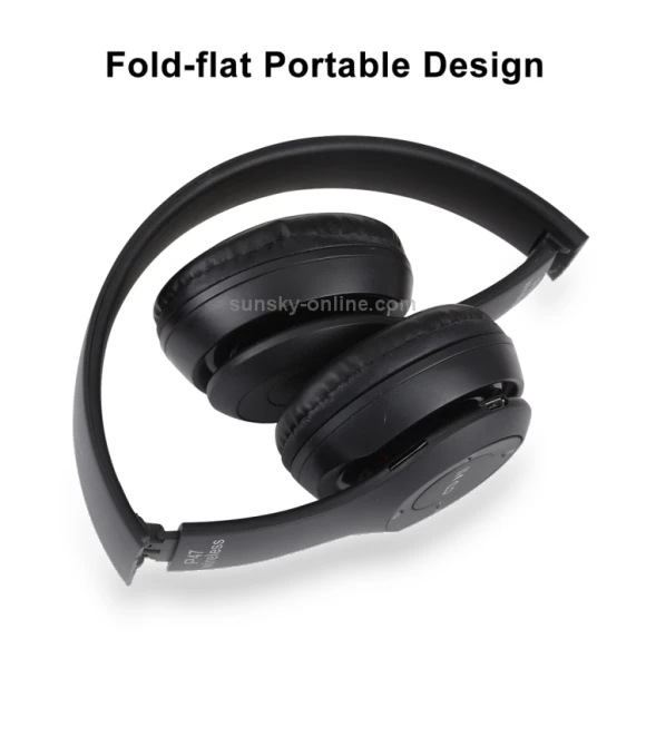 Foldable Wireless Bluetooth Headphone with 3.5mm Audio Jack — In-Ear Headphones