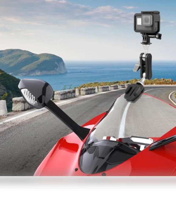Motorcycle Windshield Action Camera Mount Clip — Camera Brackets, PULUZ