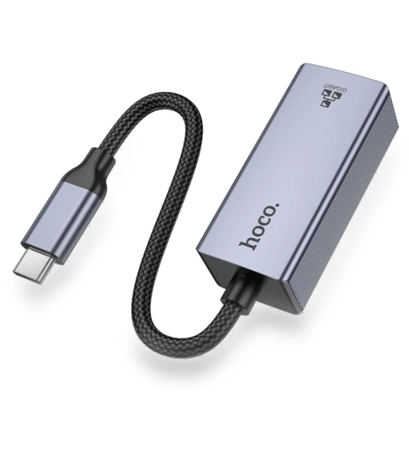 USB-C to RJ45 Ethernet Adapter — USB, hoco
