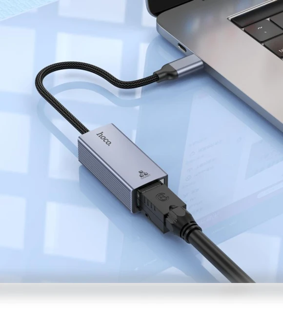 USB-C to RJ45 Ethernet Adapter — USB, hoco