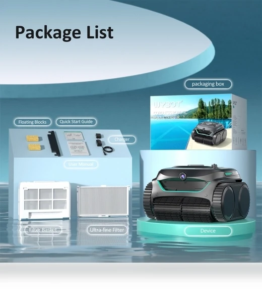 Cordless Pool Robot Vacuum — Smart Cleaning Robots, WYBOT