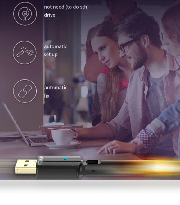 WiFi 6 Nano Wireless Dongle — USB, EDUP