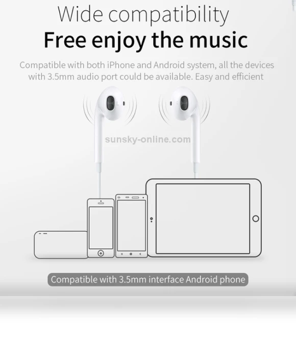 Wire Control In-Ear Earphone — In-Ear Headphones, JOYROOM