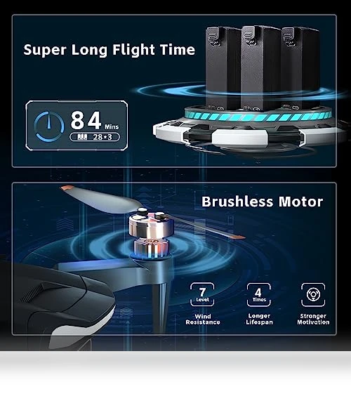 Brushless Motor Drone with 4K HD Camera — Drones, CHUBORY