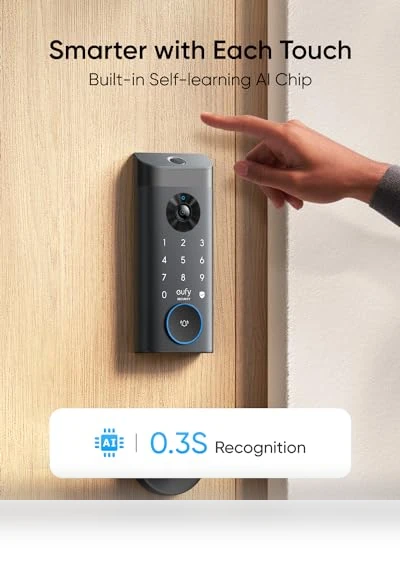 3-in-1 Camera+Doorbell+Fingerprint Keyless Entry Door Lock — Biometric Security, eufy Security