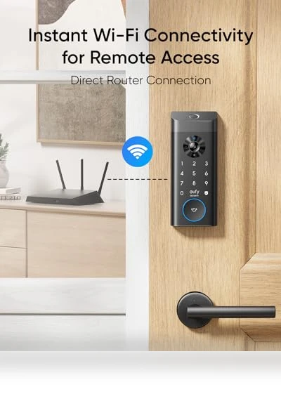 3-in-1 Camera+Doorbell+Fingerprint Keyless Entry Door Lock — Biometric Security, eufy Security
