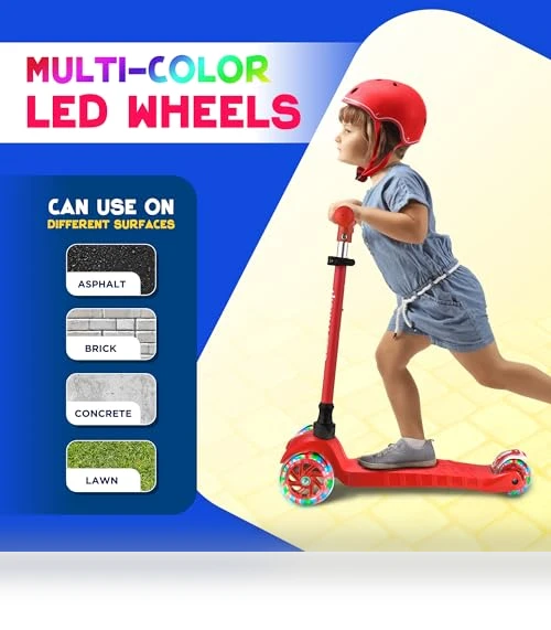 3 Wheel Kick Scooter for Children and Toddlers — Electric Vehicles, HighMaster