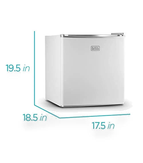 Compact Refrigerator Energy Star Single Door Mini Fridge with Freezer — Mini Fridges, BLACK+DECKER