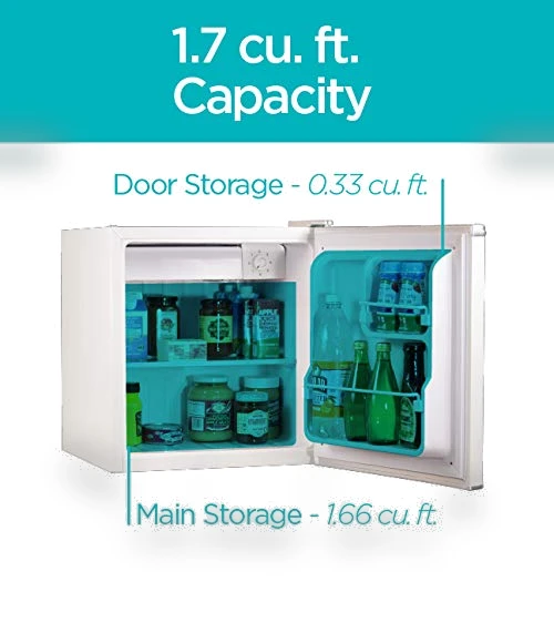 Compact Refrigerator Energy Star Single Door Mini Fridge with Freezer — Mini Fridges, BLACK+DECKER