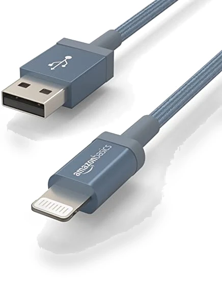Fast Charging USB-A to Lightning Nylon Braided Charger Cable — Chargers & Cables, Amazon Basics