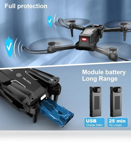 Foldable Remote Control Quadcopter with 1080P Camera — Drones & UAV Technology, RELIDOL