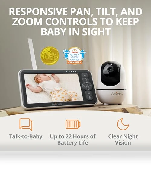 HD Video Baby Monitor with Night Vision — Baby Monitors, Levana
