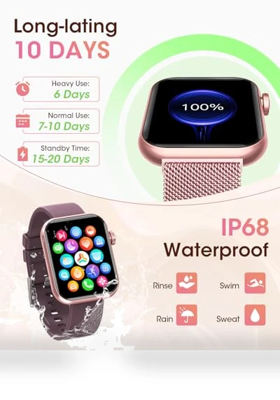 Health Fitness Smartwatch for Women — Smartwatches, KACUBAKU