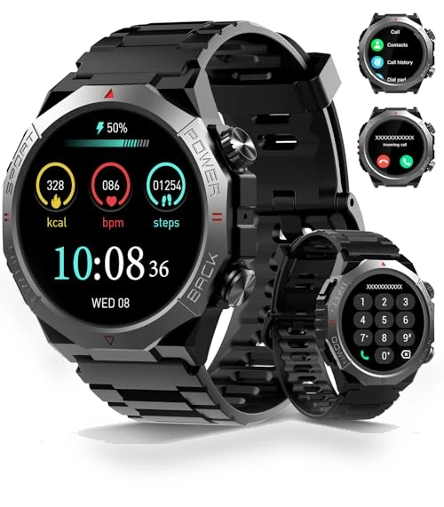 Military Smart Watch with Bluetooth Calls — Smartwatches, SHEN ZHEN HAO CHENG TECHNOLOGY CO.,LTD