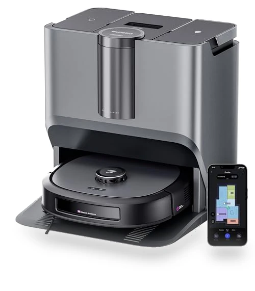 Robot Vacuum and Mop with Self Emptying Base — Smart Cleaning Robots, Eureka