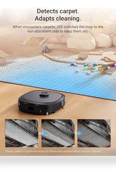 Robot Vacuum and Mop with Self Emptying Base — Smart Cleaning Robots, Eureka