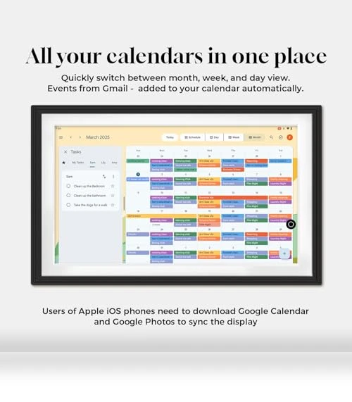 Smart Digital Calendar and Picture Frame — Digital Frames, Changing