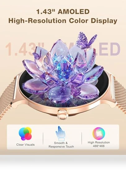 Smart Watch for Women with AMOLED Display — Smartwatches, SOUYIE