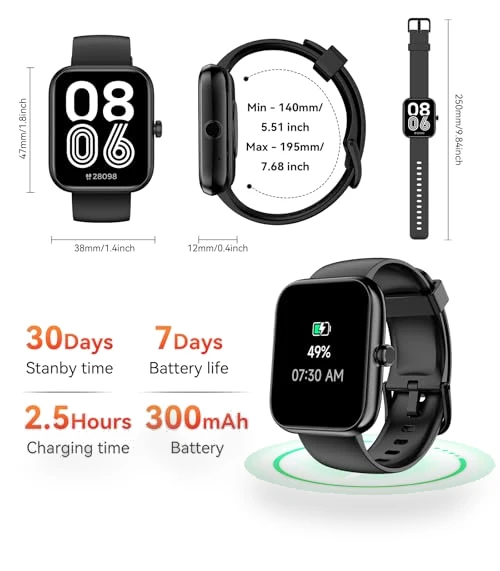 Smart Watch with Alexa & Bluetooth Calls — Smartwatches, Senbono