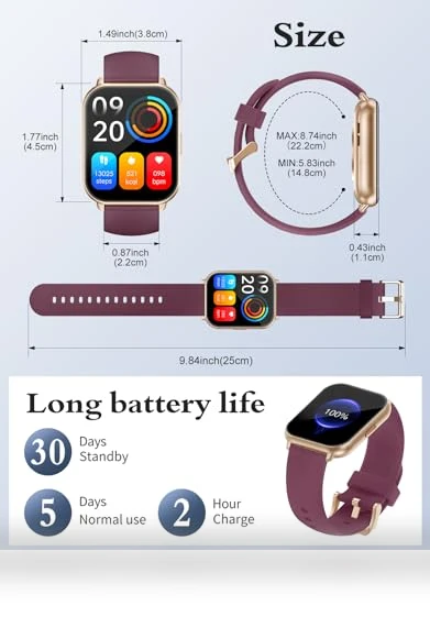 Smart Watch with Fitness Tracker — Smartwatches, RUIMEN