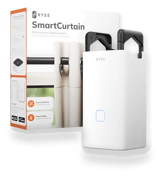 SmartCurtain Motorized Curtain — Café Rings, RYSE