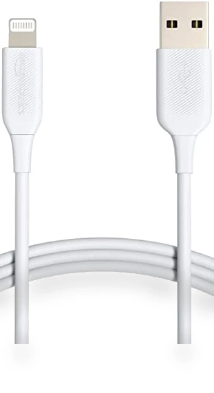 USB-A to Lightning Charger Cable — Lightning, Amazon Basics