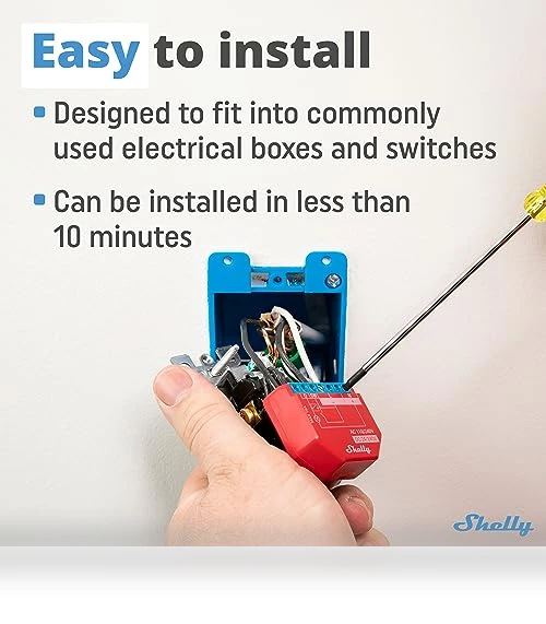 WiFi Smart Relay Switch with Power Metering Function — Smart Home Security, Allterco Robotics EOOD
