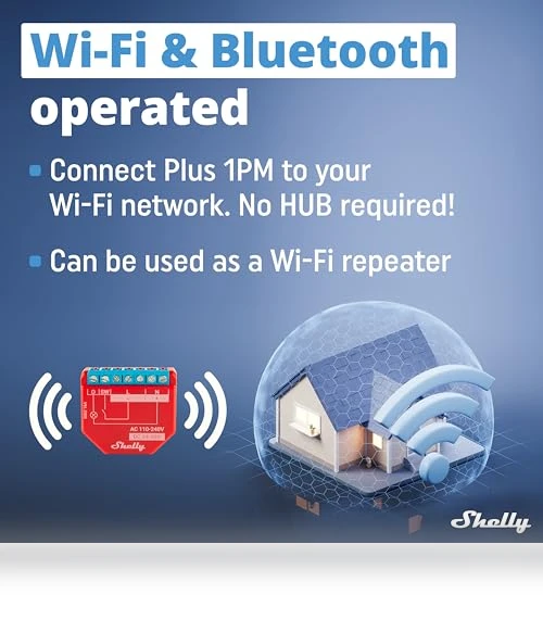 WiFi Smart Relay Switch with Power Metering Function — Smart Home Security, Allterco Robotics EOOD