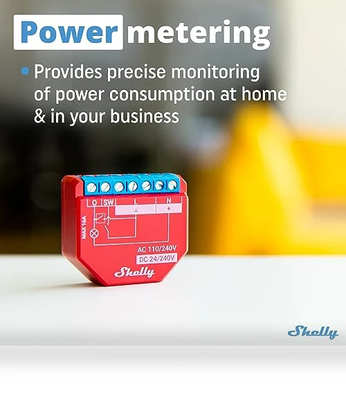 WiFi Smart Relay Switch with Power Metering Function — Smart Home Security, Allterco Robotics EOOD