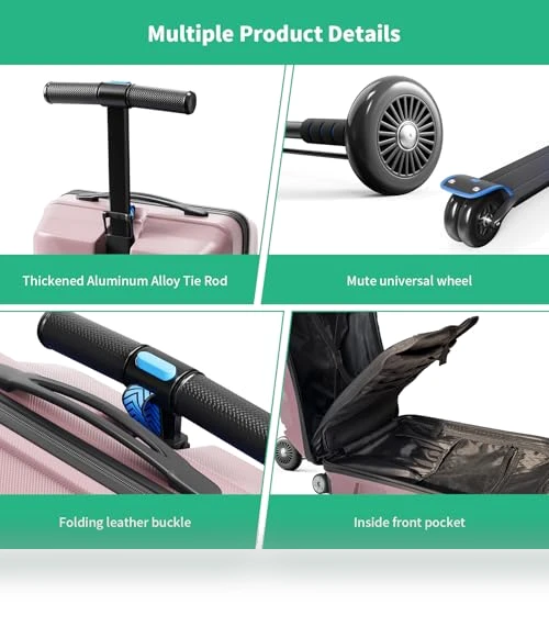 3-D Hardshell Ride Scooter Luggage for Kids — Kids' Luggage, muhub