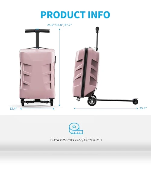 3-D Hardshell Scooter Suitcase — Kids' Luggage, TABU